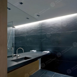 Большое настенное зеркало в ванную комнату без подсветки Мейбу 200х150 см